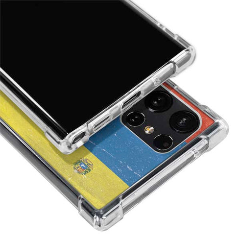 Venezuela Flag Distressed Galaxy S23 Ultra Clear Case